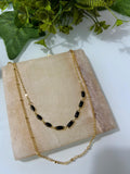 Colar Duo Black - Folheado Ouro